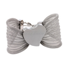 2017 new fashion stainless steel wide mesh bracelets for women jewelry best gifts for Valentine's Day